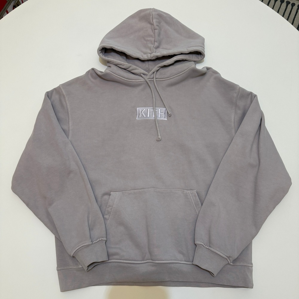 Kith Cyber Monday FW20 Williams III Box Logo Dusty Mauve Fleece Hoodie Mens L